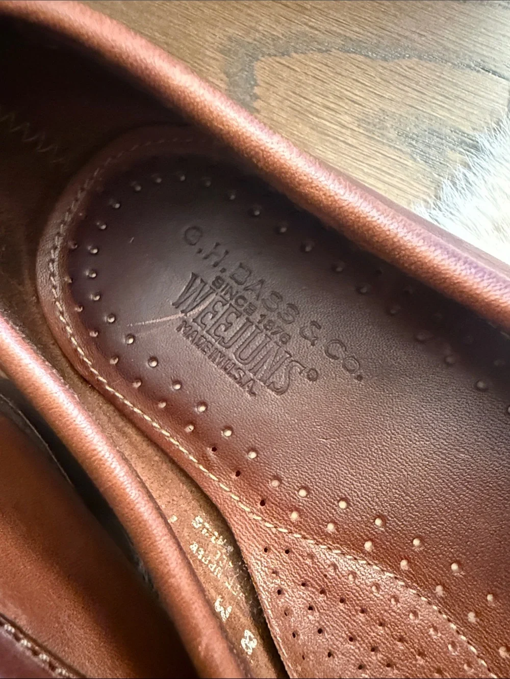 GH Bass Weejunes Men's Brown Leather Tassel Kiltie Loafers 8